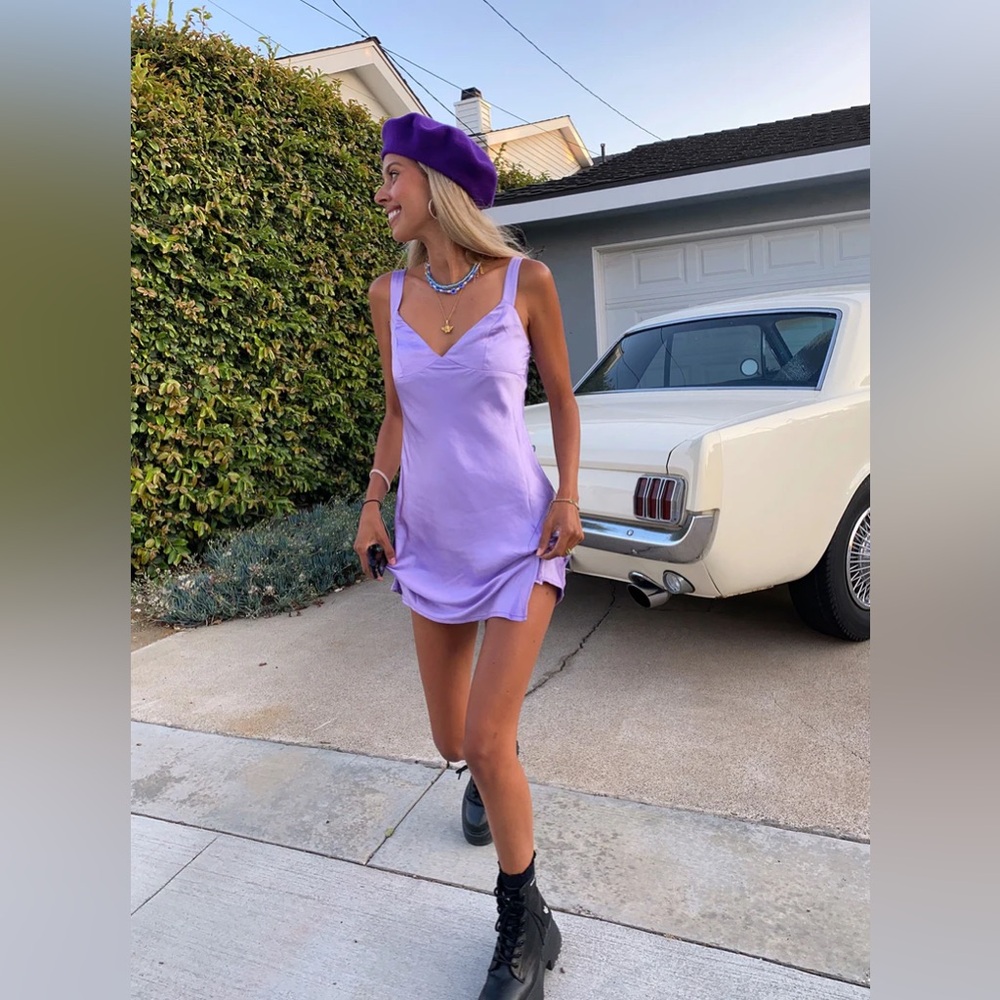 Princess Polly Star Shining Mini Dress in purple